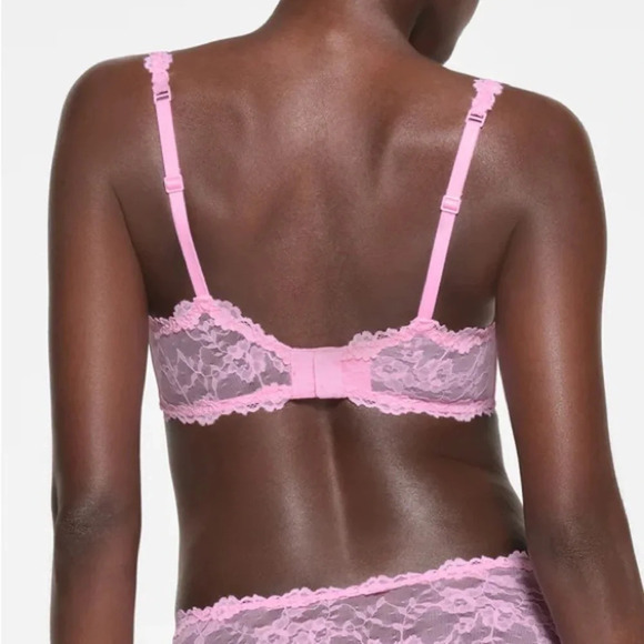 Skims Stretch lace‎ Intimates underwire scoop bra Pink BA-SCP-3575 size 40B - Picture 8 of 8